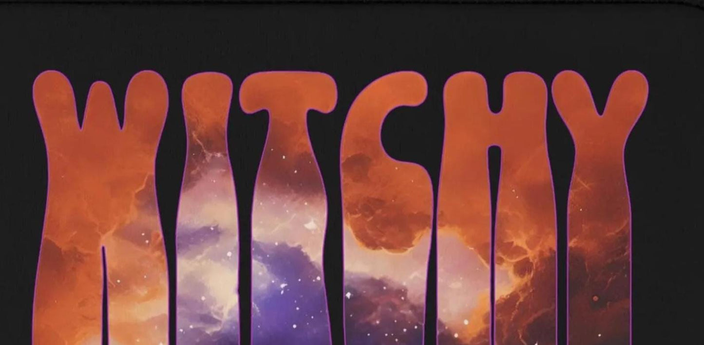 WITCHY cosmos letters Laptop Sleeve celestial witch design
