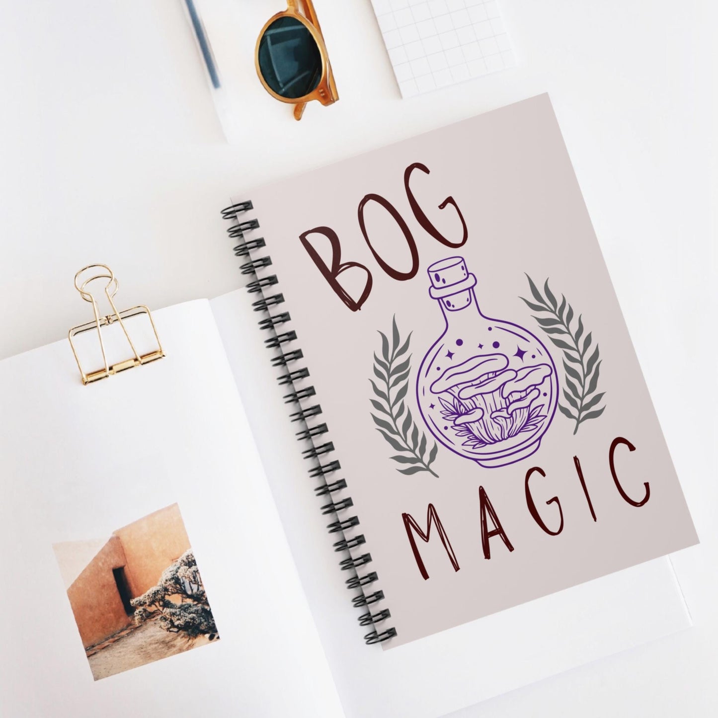 Bog Magic Spiral Notebook Ruled Journal
