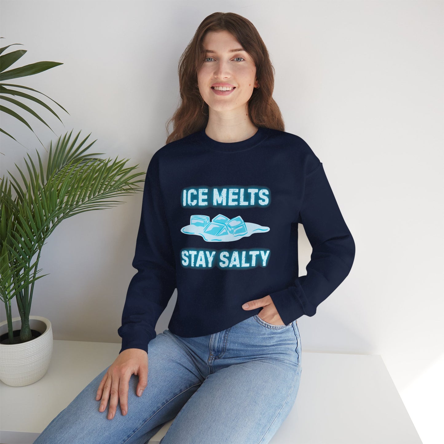 Ice Melts Stay Salty Anti ICE Crewneck Sweatshirt