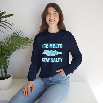 Ice Melts Stay Salty Anti ICE Crewneck Sweatshirt
