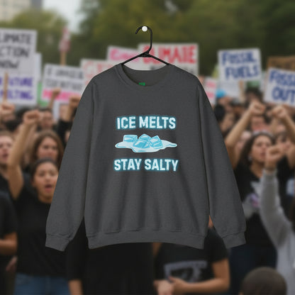 Ice Melts Stay Salty Anti ICE Crewneck Sweatshirt