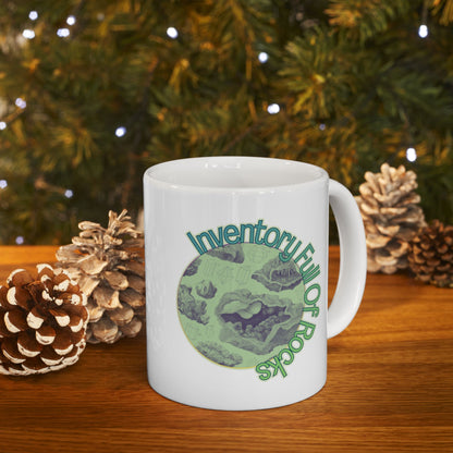 Inventory Full of Rocks Mug Goblincore DND TTRPG Coffee Mug 11oz 15oz Ceramic