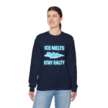 Ice Melts Stay Salty Anti ICE Crewneck Sweatshirt