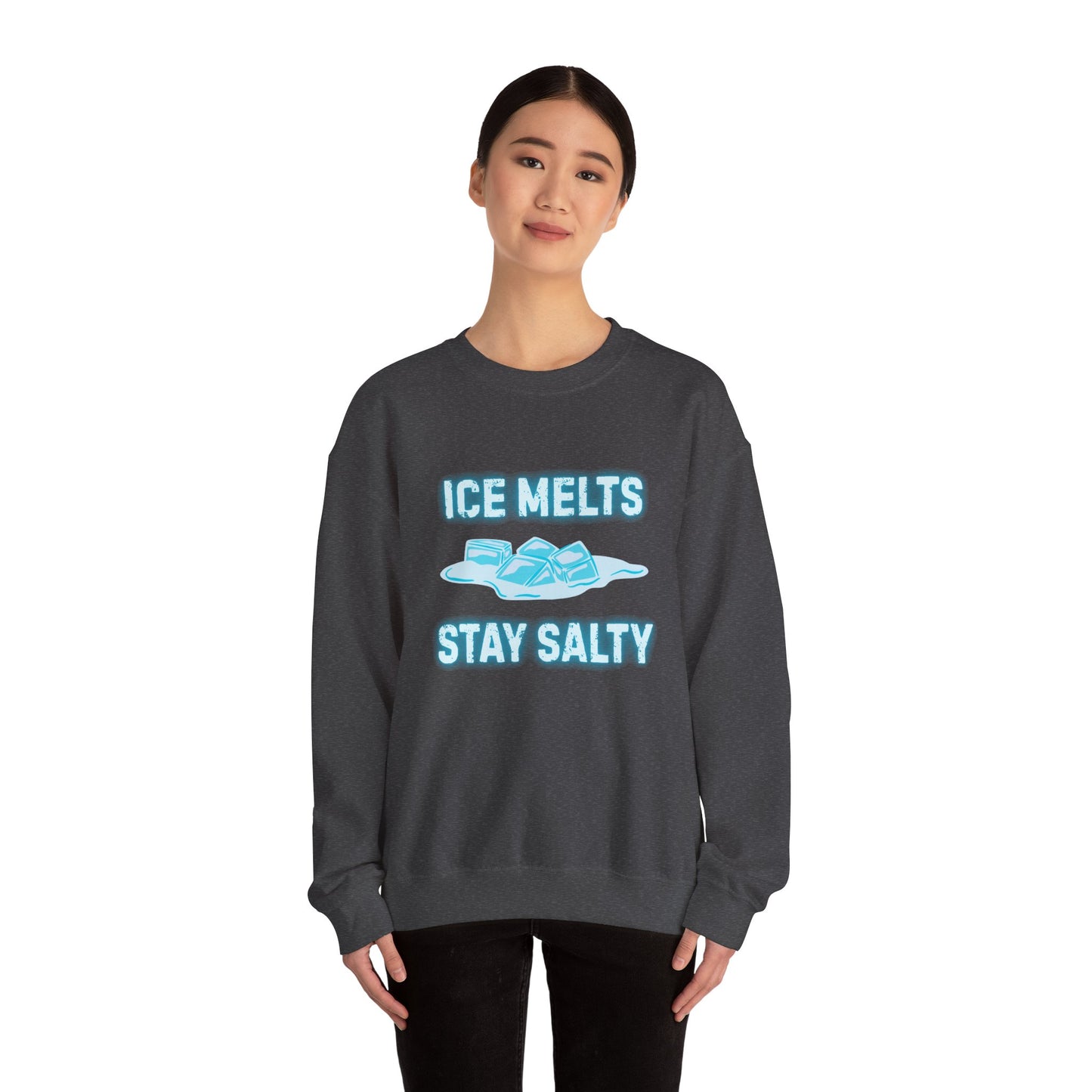 Ice Melts Stay Salty Anti ICE Crewneck Sweatshirt