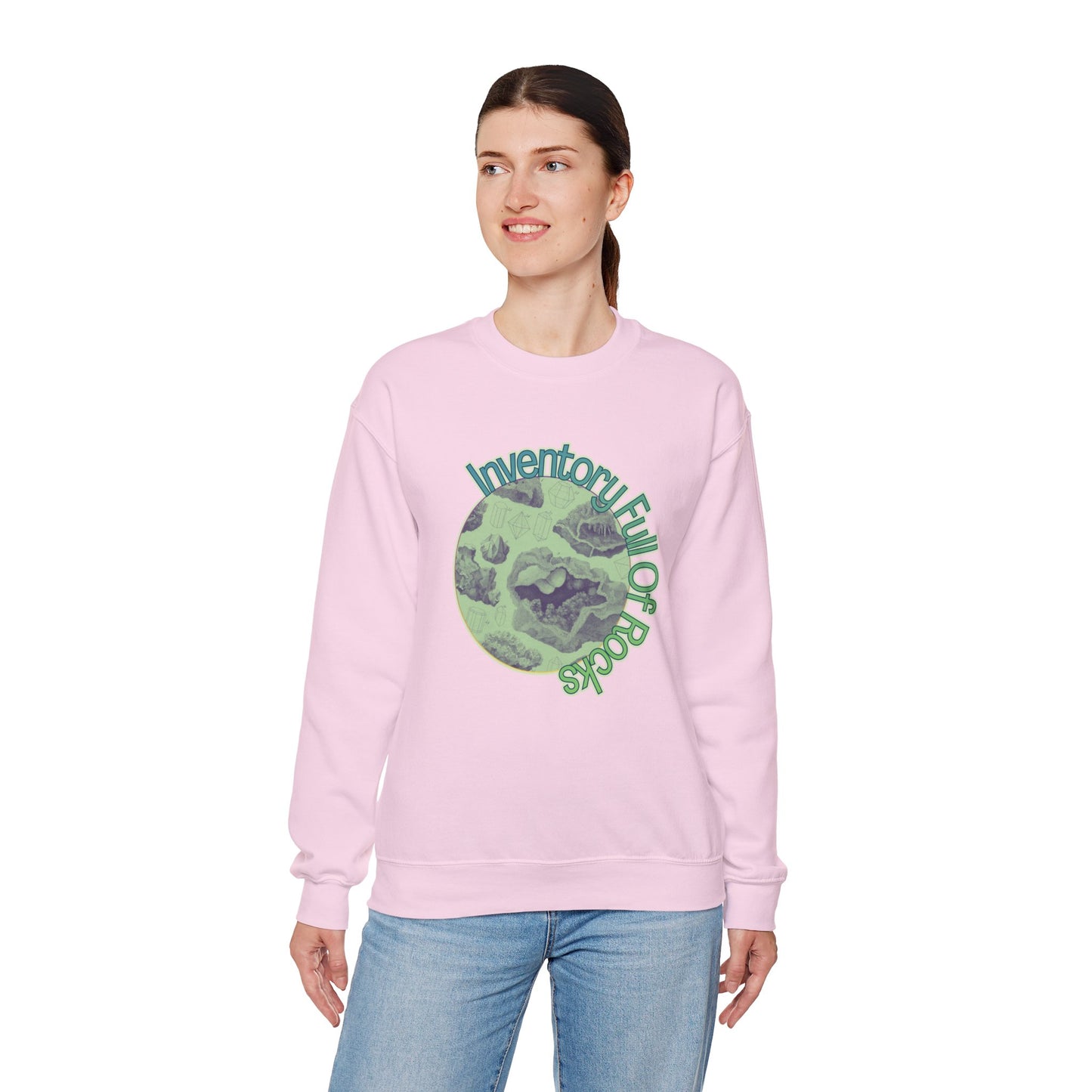 Inventory Full of Rocks Sweatshirt Goblincore DND TTRPG Crewneck