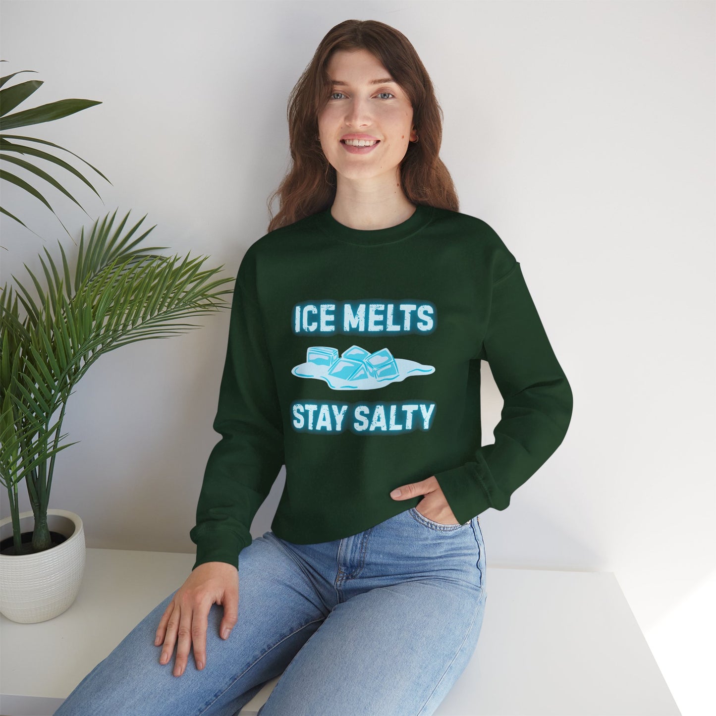 Ice Melts Stay Salty Anti ICE Crewneck Sweatshirt
