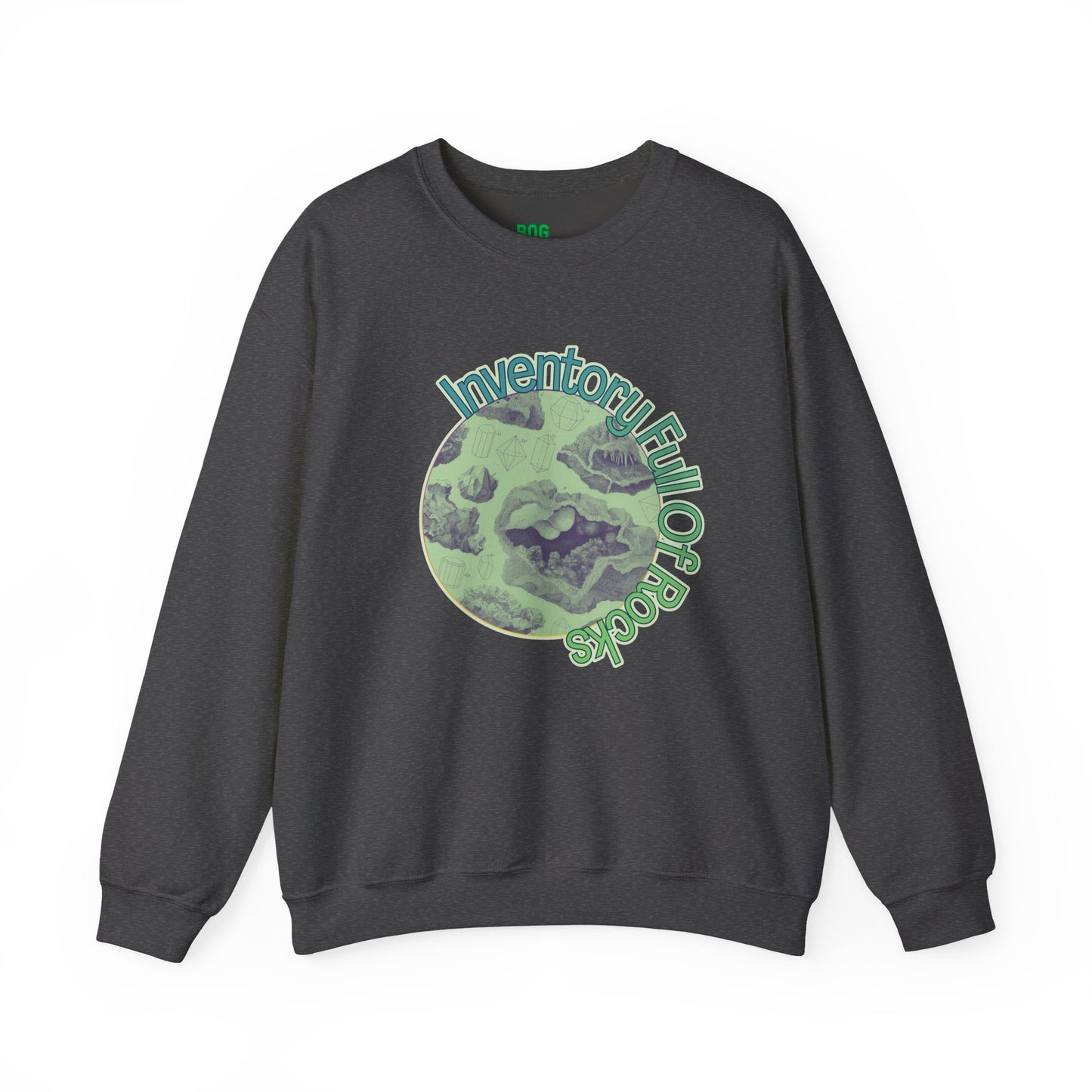 Inventory Full of Rocks Sweatshirt Goblincore DND TTRPG Crewneck