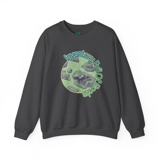 Inventory Full of Rocks Sweatshirt Goblincore DND TTRPG Crewneck