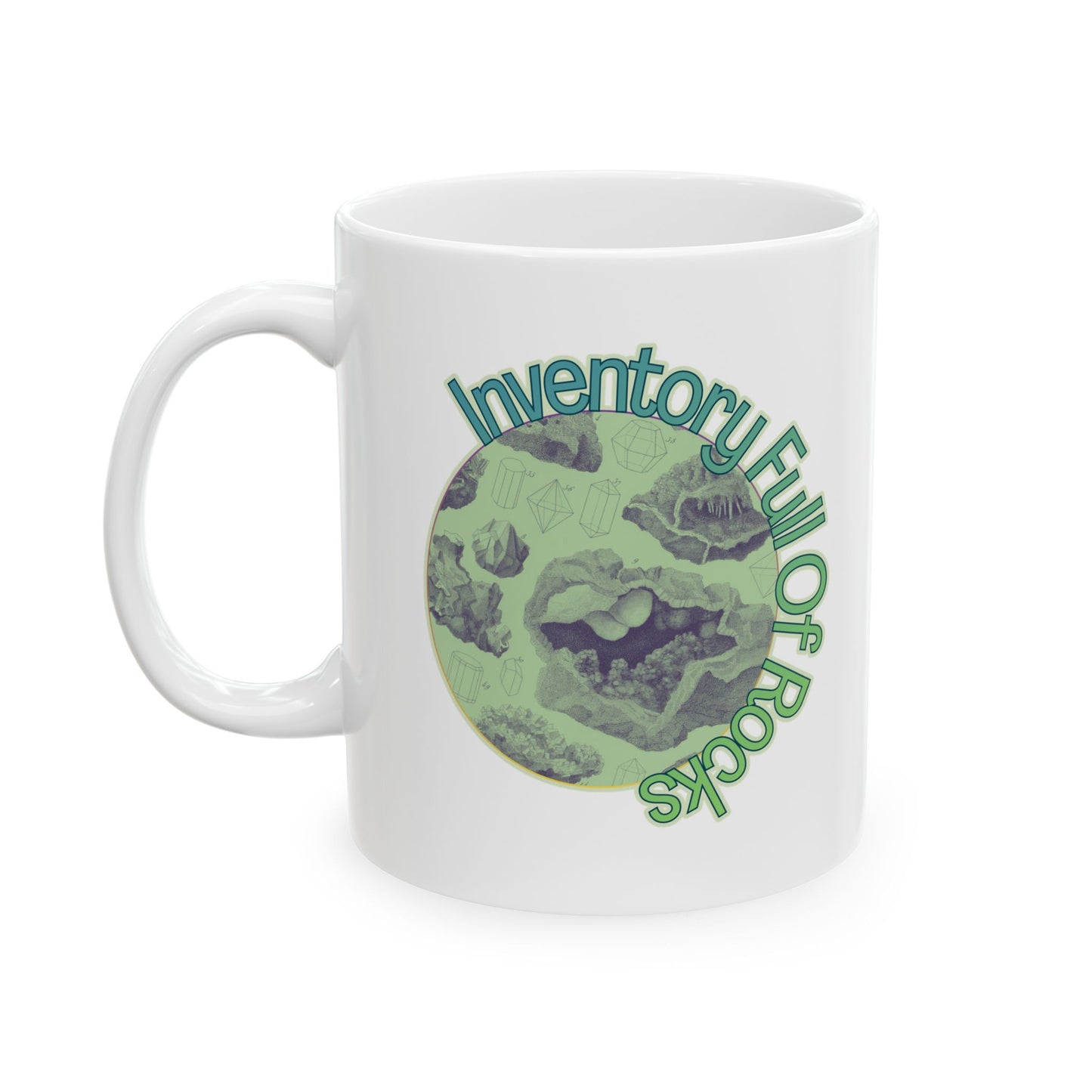 Inventory Full of Rocks Mug Goblincore DND TTRPG Coffee Mug 11oz 15oz Ceramic