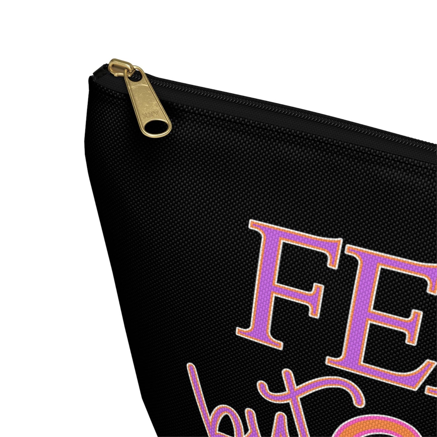 Feral but Cozy Accessory Pouch Witch Zipper Bag