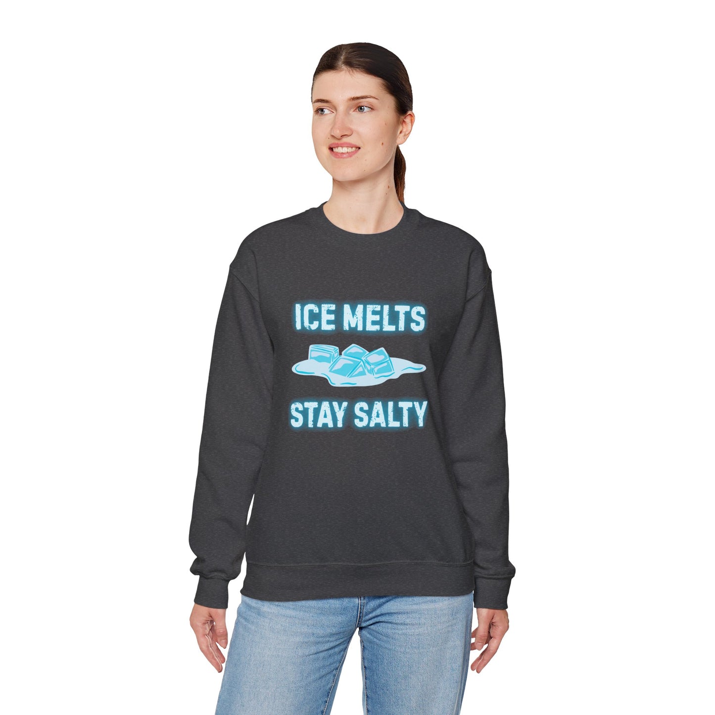 Ice Melts Stay Salty Anti ICE Crewneck Sweatshirt