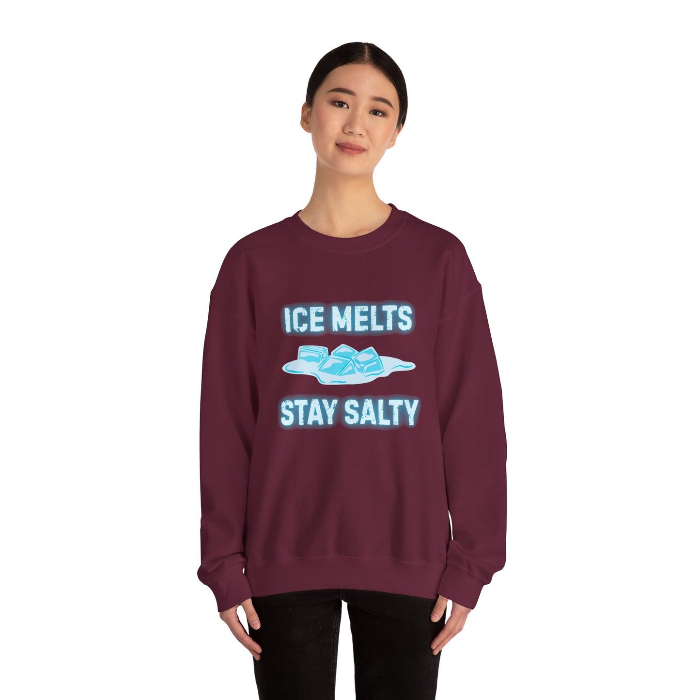 Ice Melts Stay Salty Anti ICE Crewneck Sweatshirt