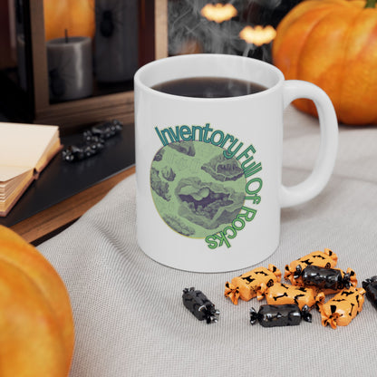 Inventory Full of Rocks Mug Goblincore DND TTRPG Coffee Mug 11oz 15oz Ceramic