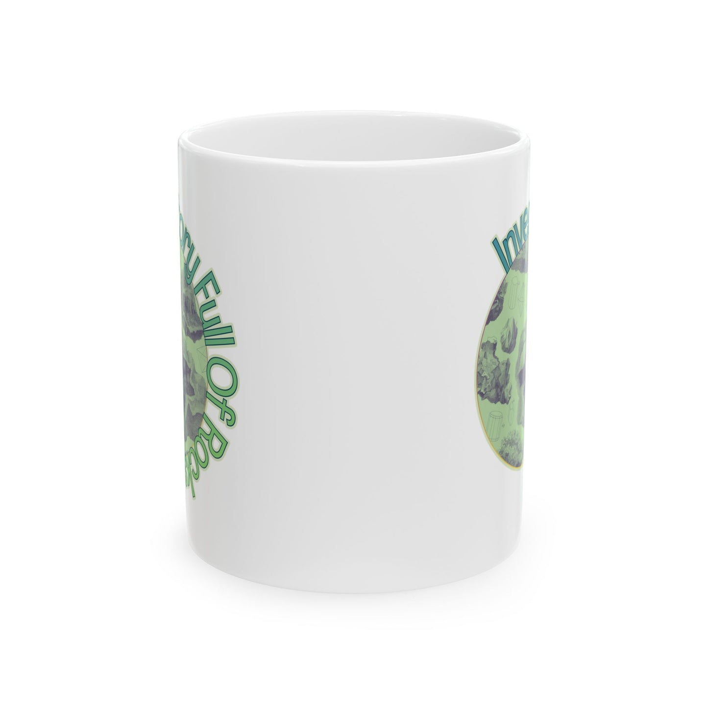 Inventory Full of Rocks Mug Goblincore DND TTRPG Coffee Mug 11oz 15oz Ceramic