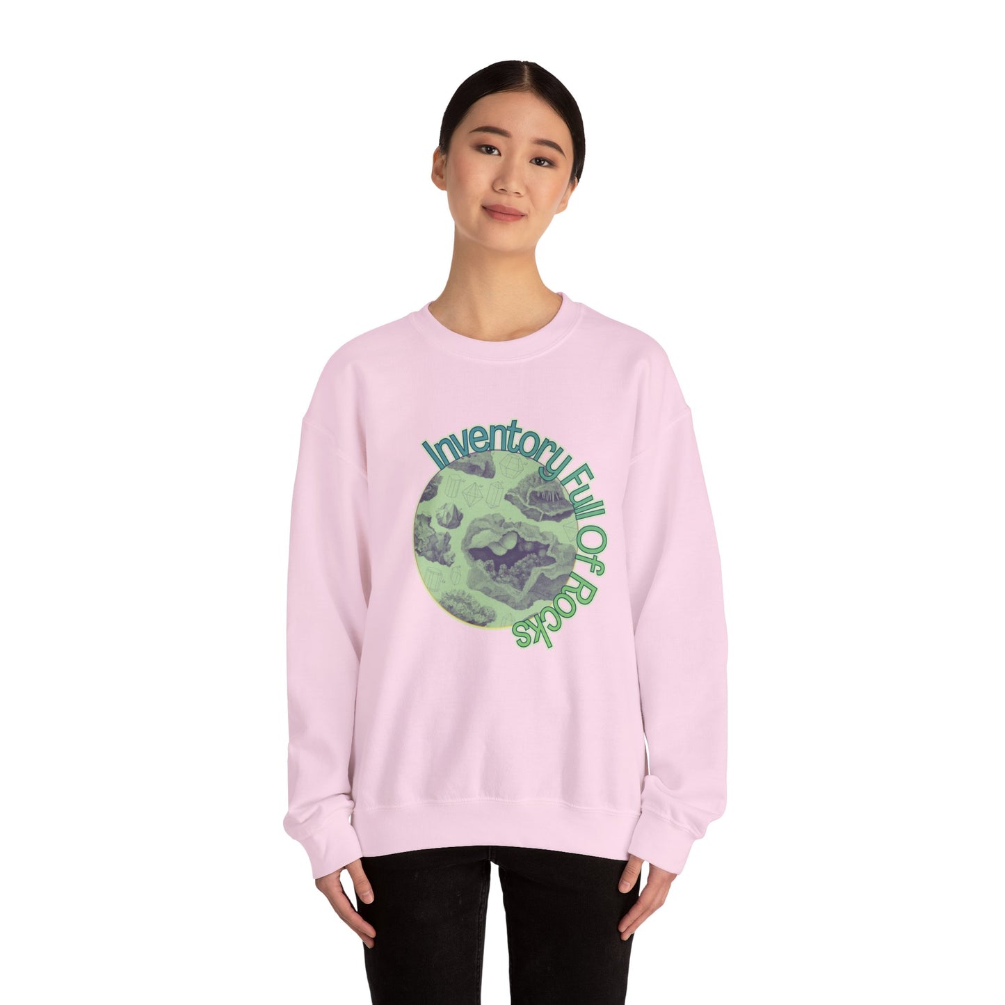 Inventory Full of Rocks Sweatshirt Goblincore DND TTRPG Crewneck