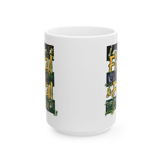 Floral And Feral Mug Goblin Cottagecore DnD Coffee Cup Spring Fantasy Gift