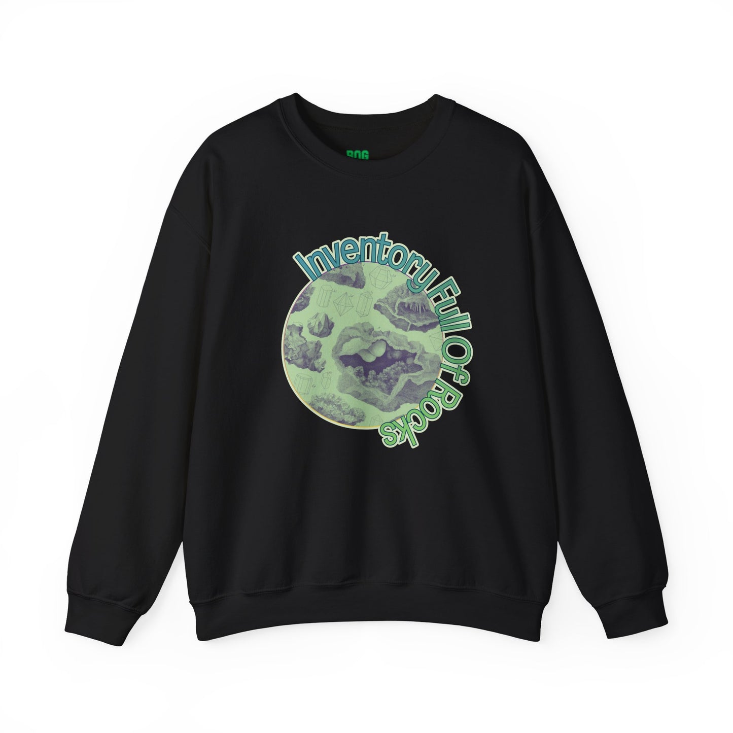 Inventory Full of Rocks Sweatshirt Goblincore DND TTRPG Crewneck