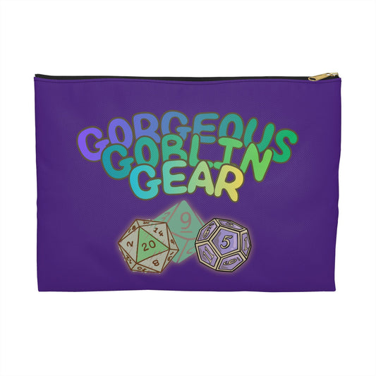 Goblincore Dice Accessory Pouch | Pastel Polyhedral Design