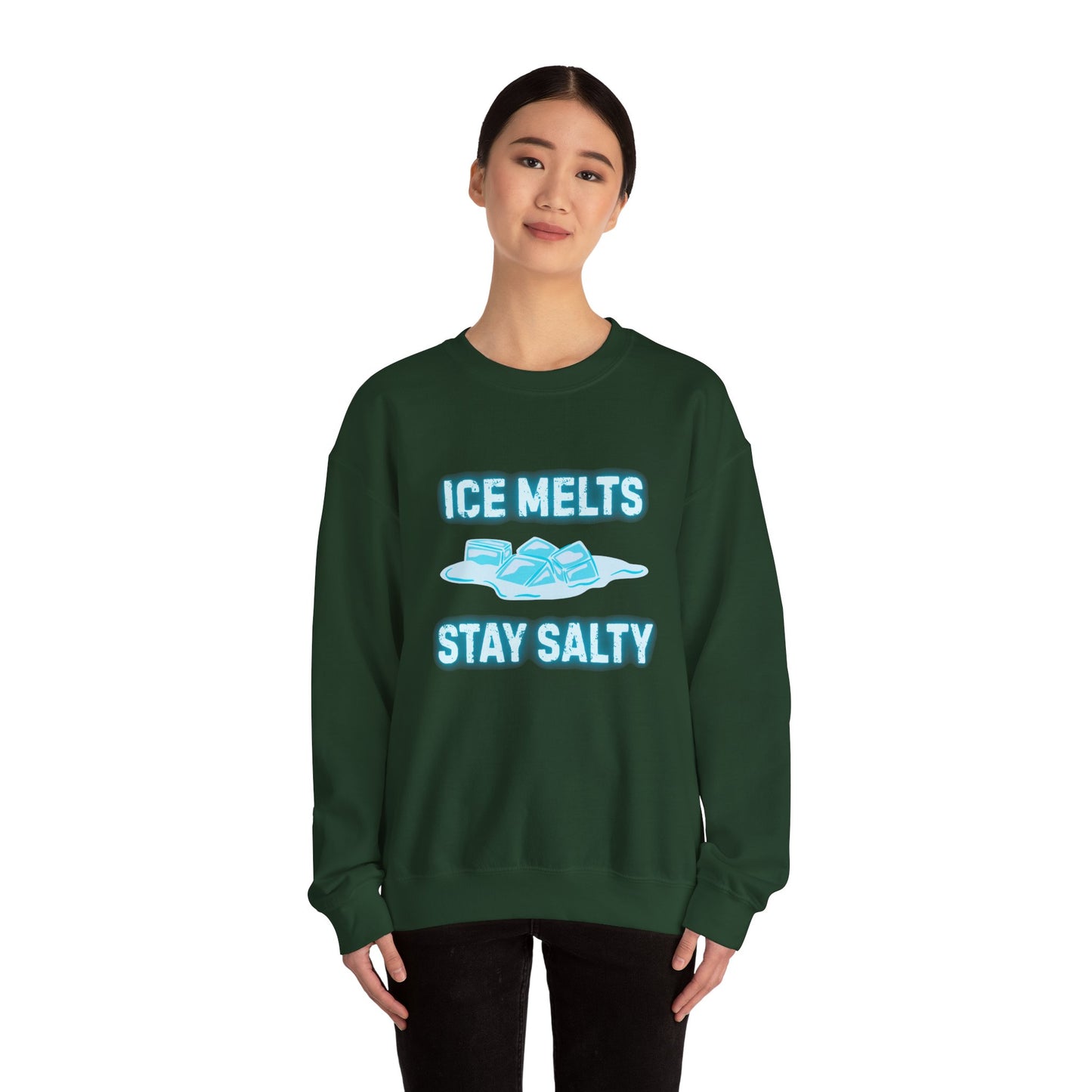 Ice Melts Stay Salty Anti ICE Crewneck Sweatshirt