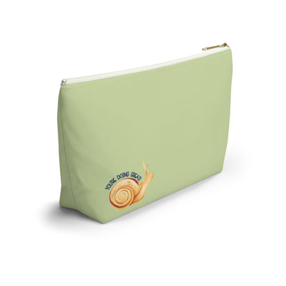 Goblin Gear Accessory Pouch: Mushroom Design, Gold Zipper