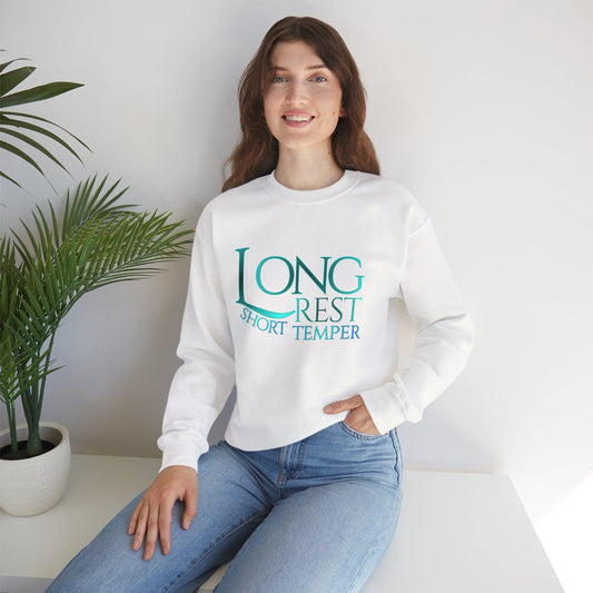 Long Rest Short Temper Dnd Goblin Witch Crewneck Sweatshirt