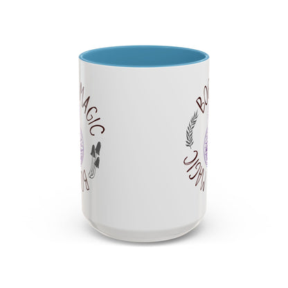 Bog Magic mug Accent Coffee Mug, mushrooms, potion bottle, goblincore