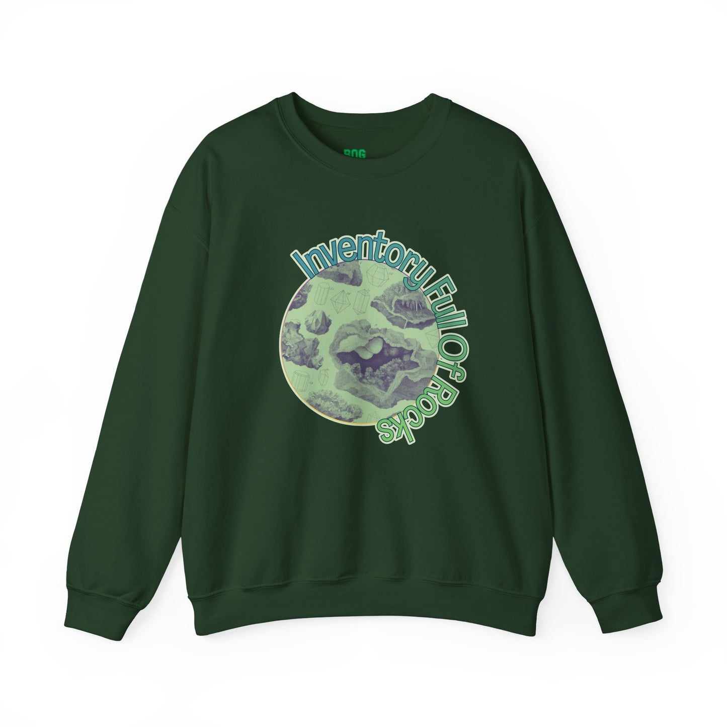 Inventory Full of Rocks Sweatshirt Goblincore DND TTRPG Crewneck