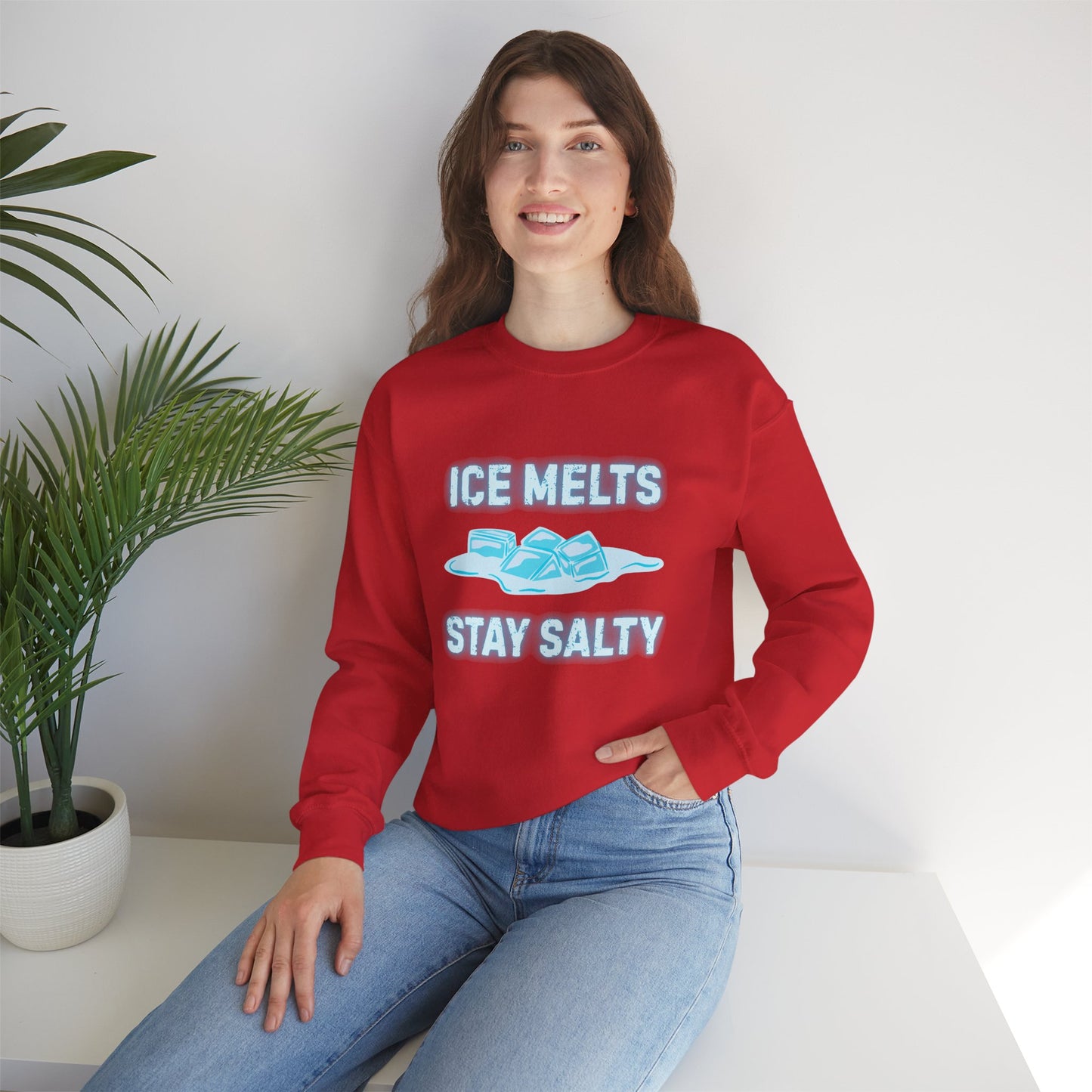 Ice Melts Stay Salty Anti ICE Crewneck Sweatshirt