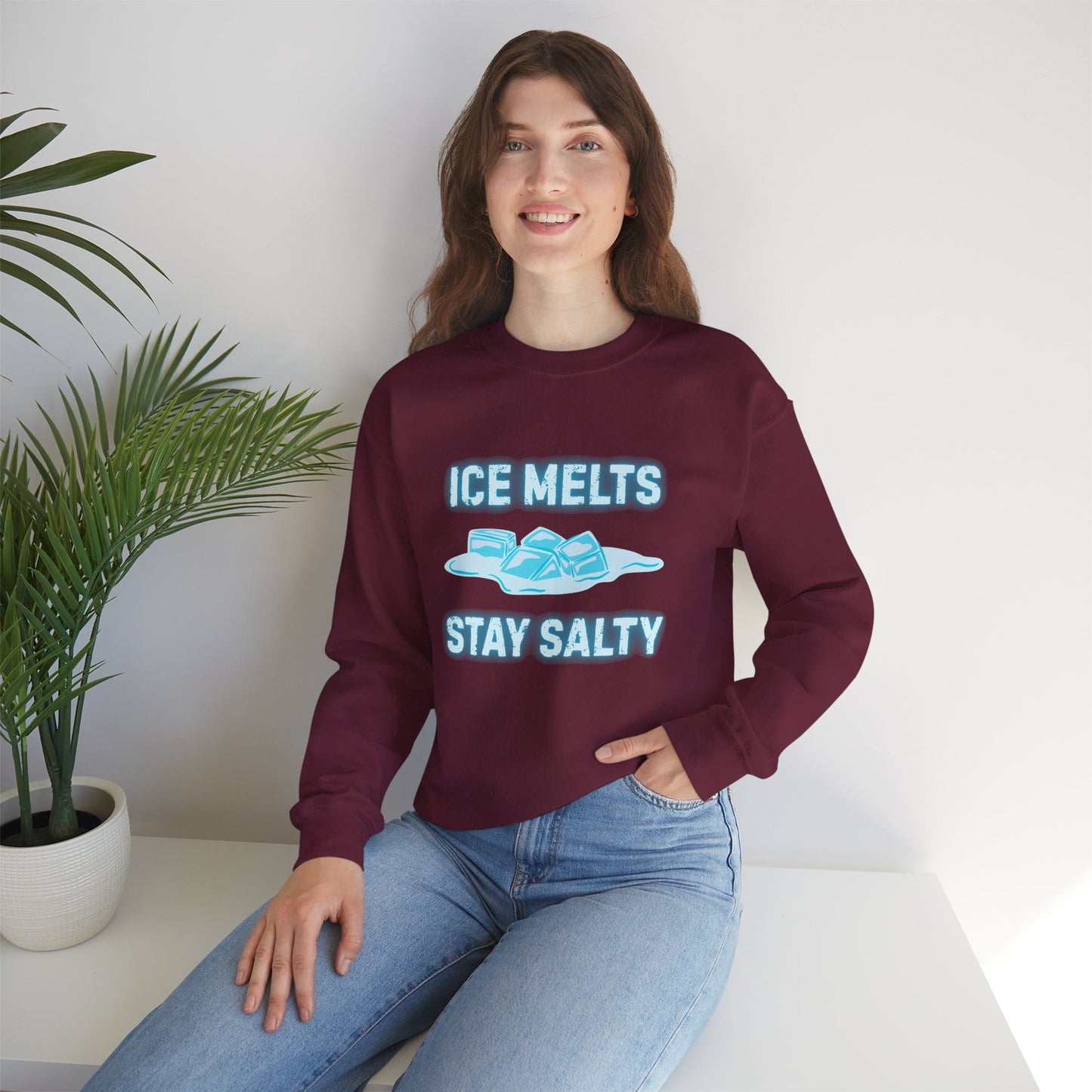 Ice Melts Stay Salty Anti ICE Crewneck Sweatshirt
