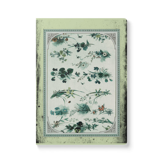 Vintage Botanical Witchcore Journal — Softcover Floral Notebook