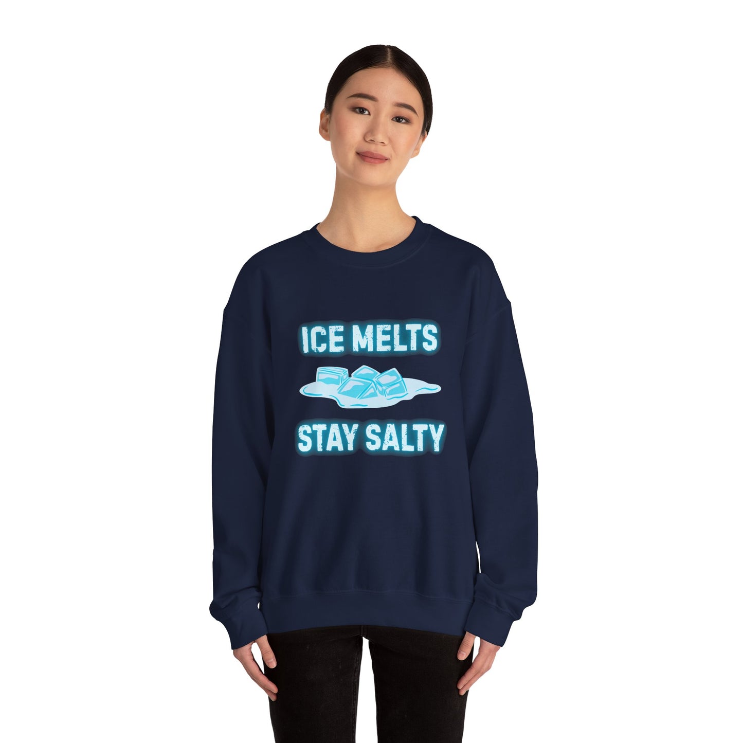 Ice Melts Stay Salty Anti ICE Crewneck Sweatshirt