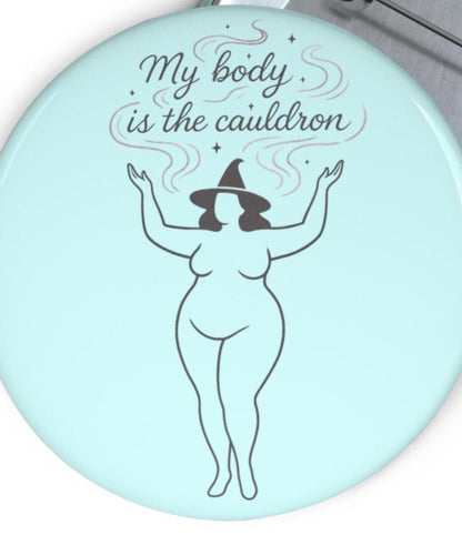 Curvy Witch Cauldron Pin