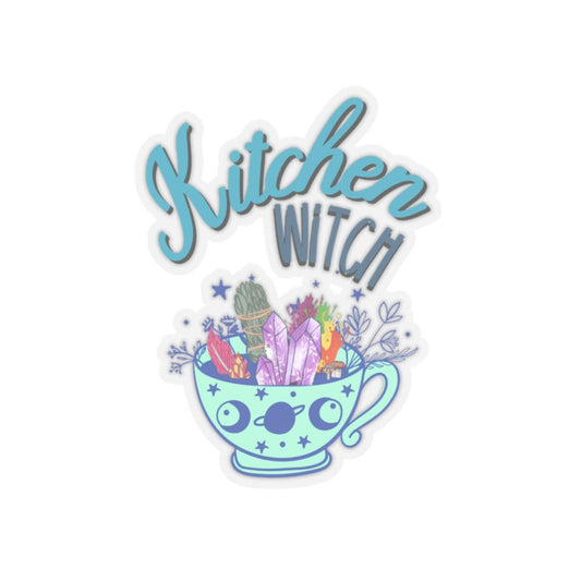 Kitchen Witch Sticker, Witchy Decor, Indoor Use