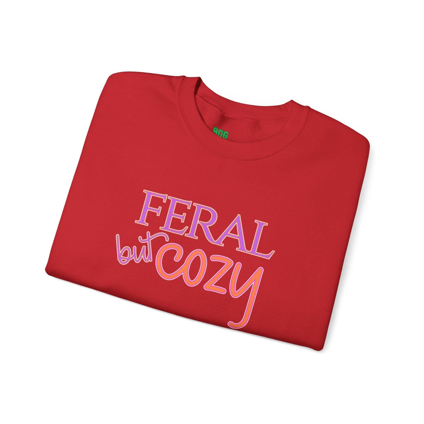 Feral but Cozy Crewneck Sweatshirt