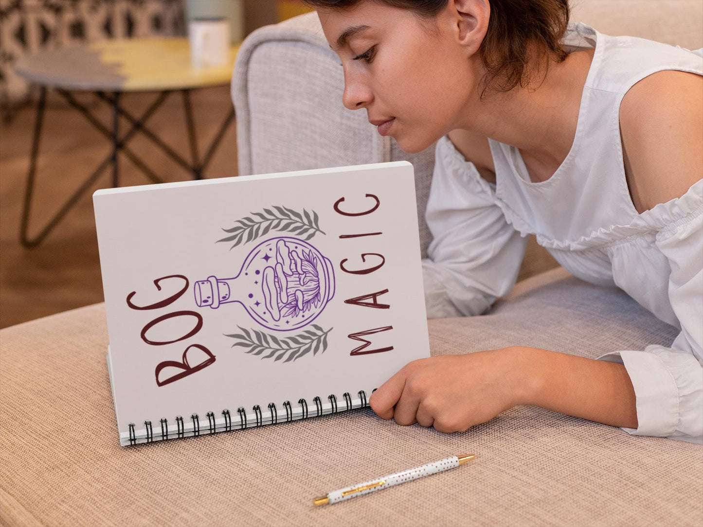 Bog Magic Spiral Notebook Ruled Journal