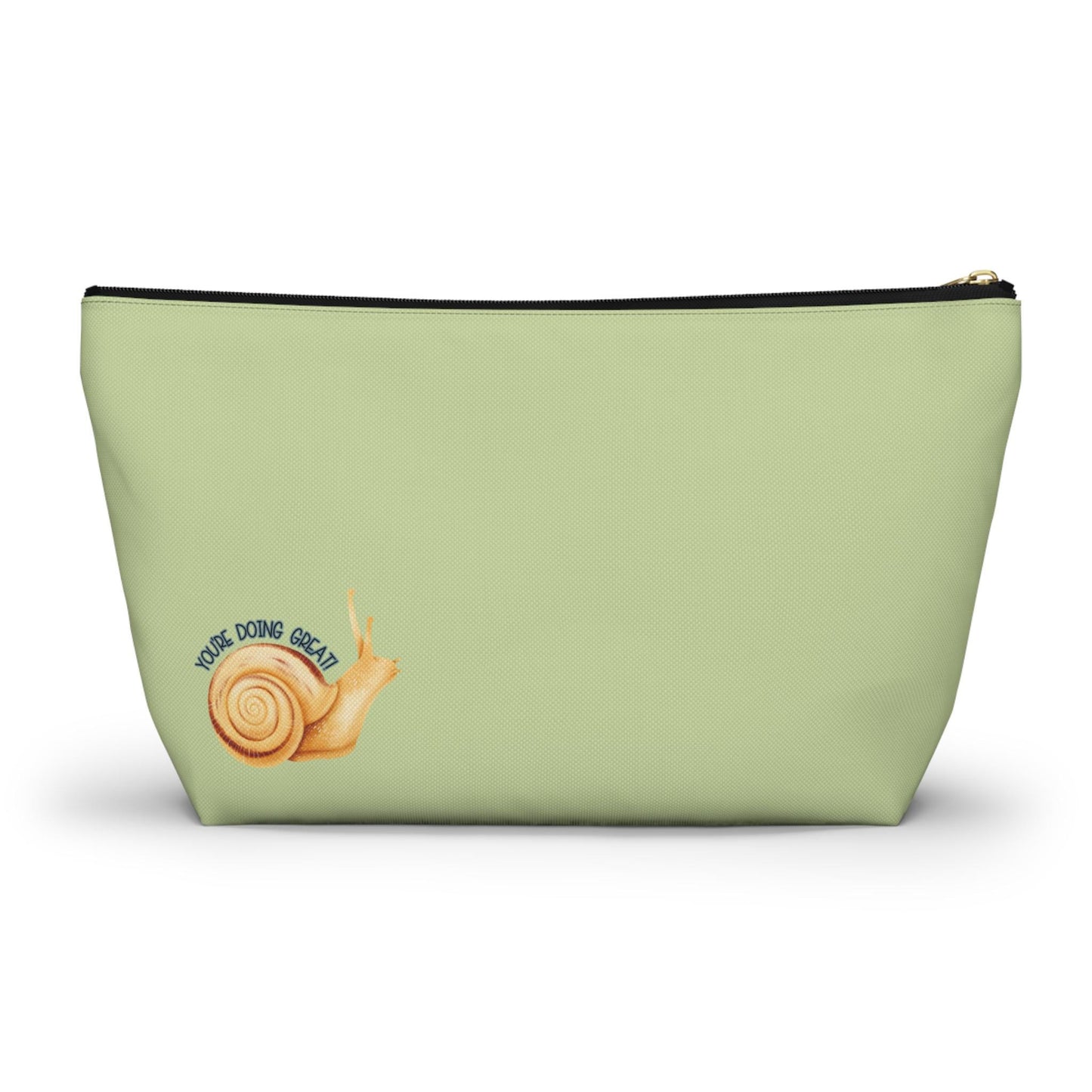 Goblin Gear Accessory Pouch: Mushroom Design, Gold Zipper