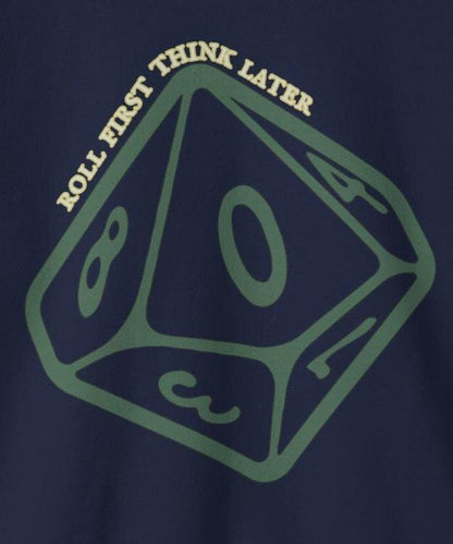 Roll First Think Later Dice Goblin Sweatshirt DND Goblincore TTRPG Crewneck