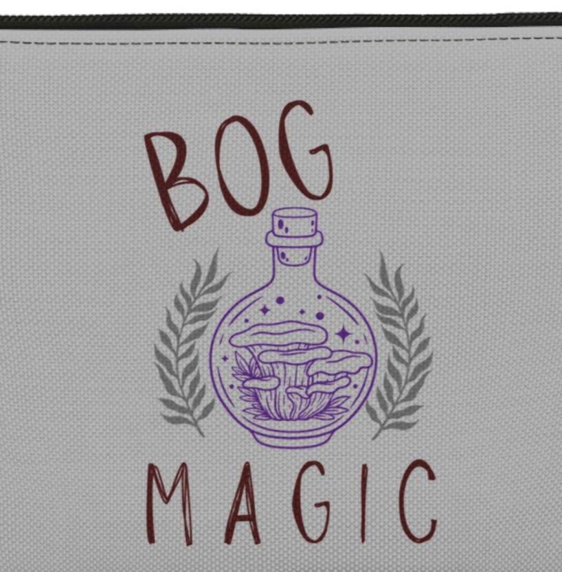 Bog Magic Goblincore Witch Accessory Pouch Forest Witch Zipper Bag