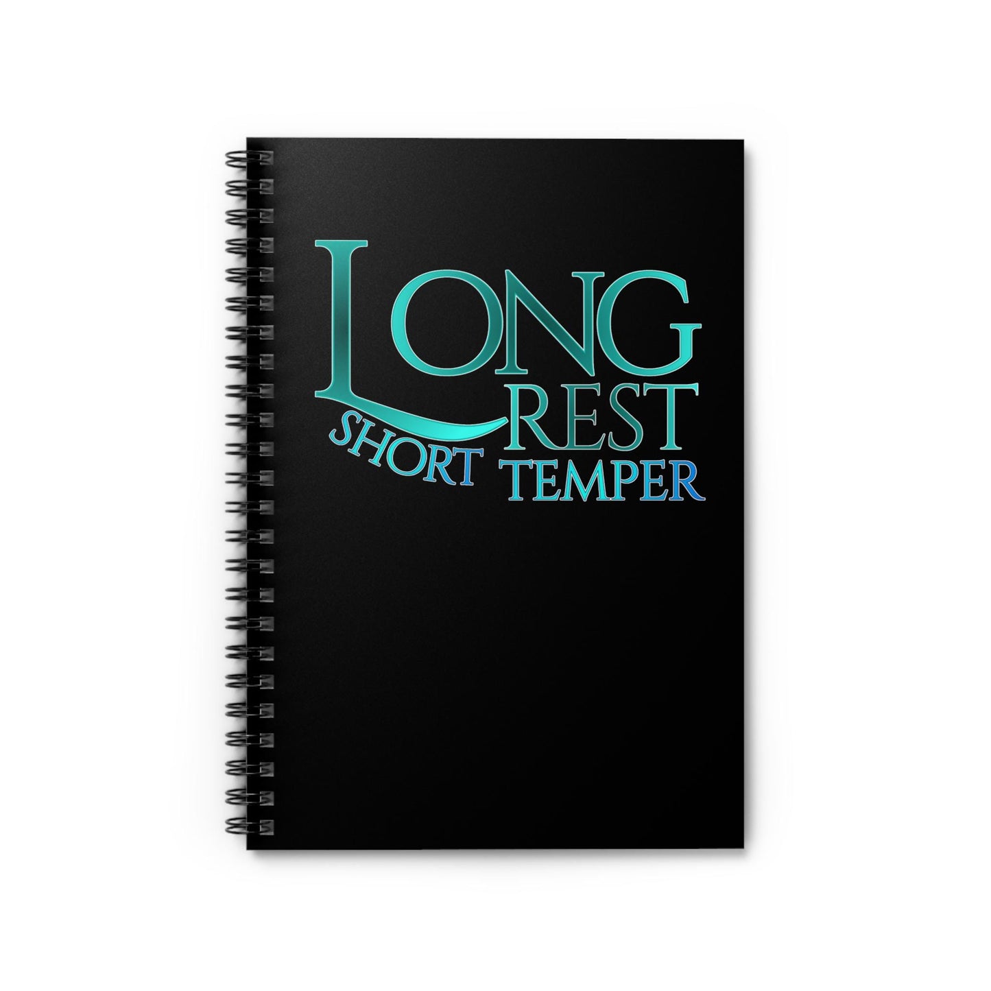 Long Rest Short Temper Dnd Goblin Witch Spiral Notebook