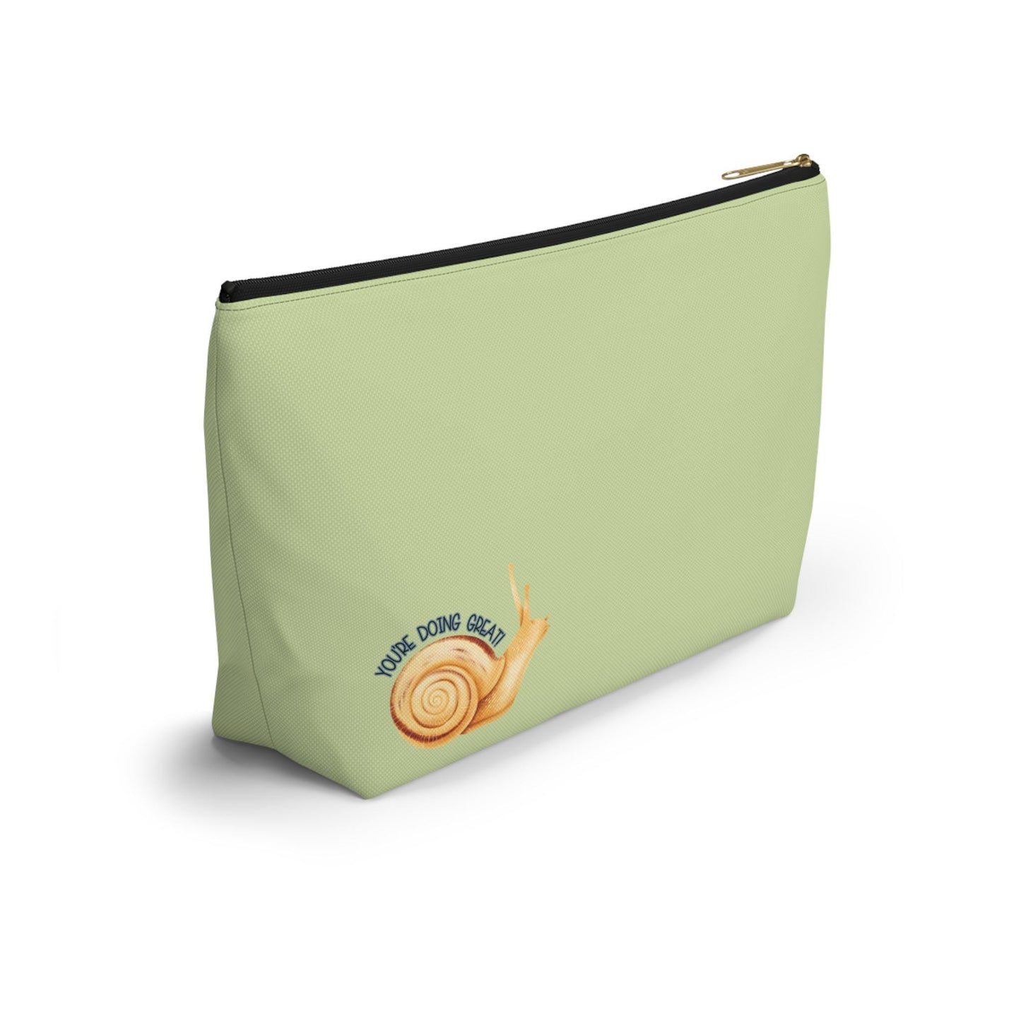 Goblin Gear Accessory Pouch: Mushroom Design, Gold Zipper