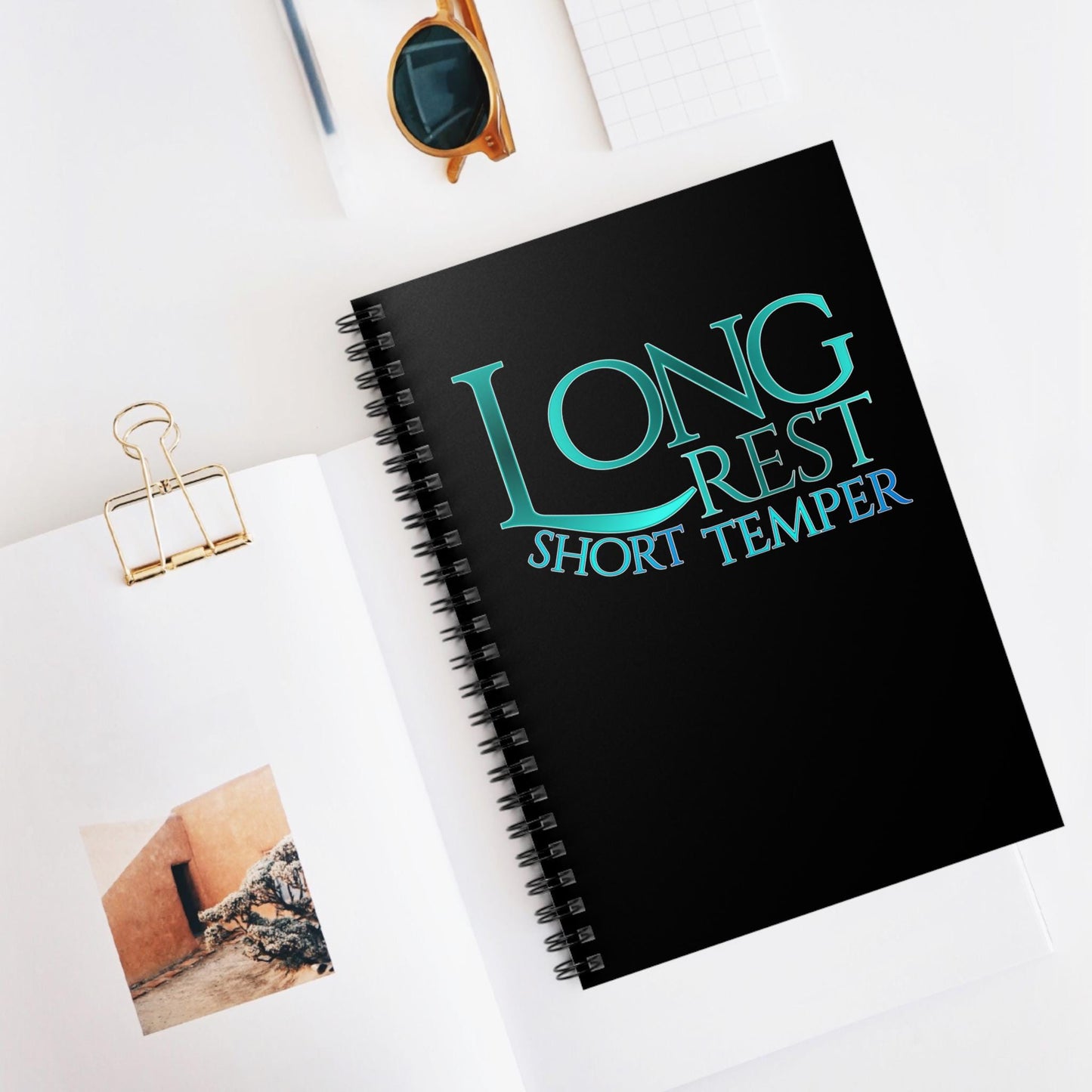 Long Rest Short Temper Dnd Goblin Witch Spiral Notebook