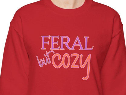 Feral but Cozy Crewneck Sweatshirt