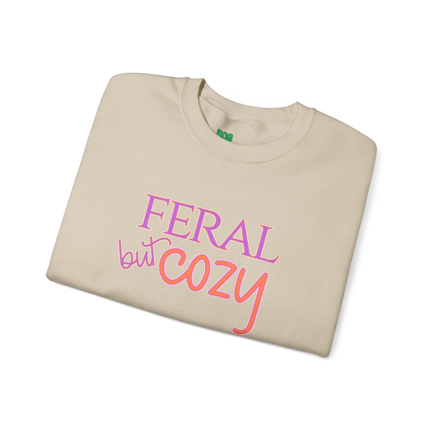 Feral but Cozy Crewneck Sweatshirt