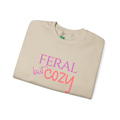Feral but Cozy Crewneck Sweatshirt